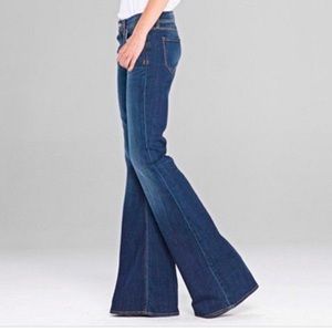 GENETIC DENIM Mutated Gene Flare Leg Jean in Blue Size 26